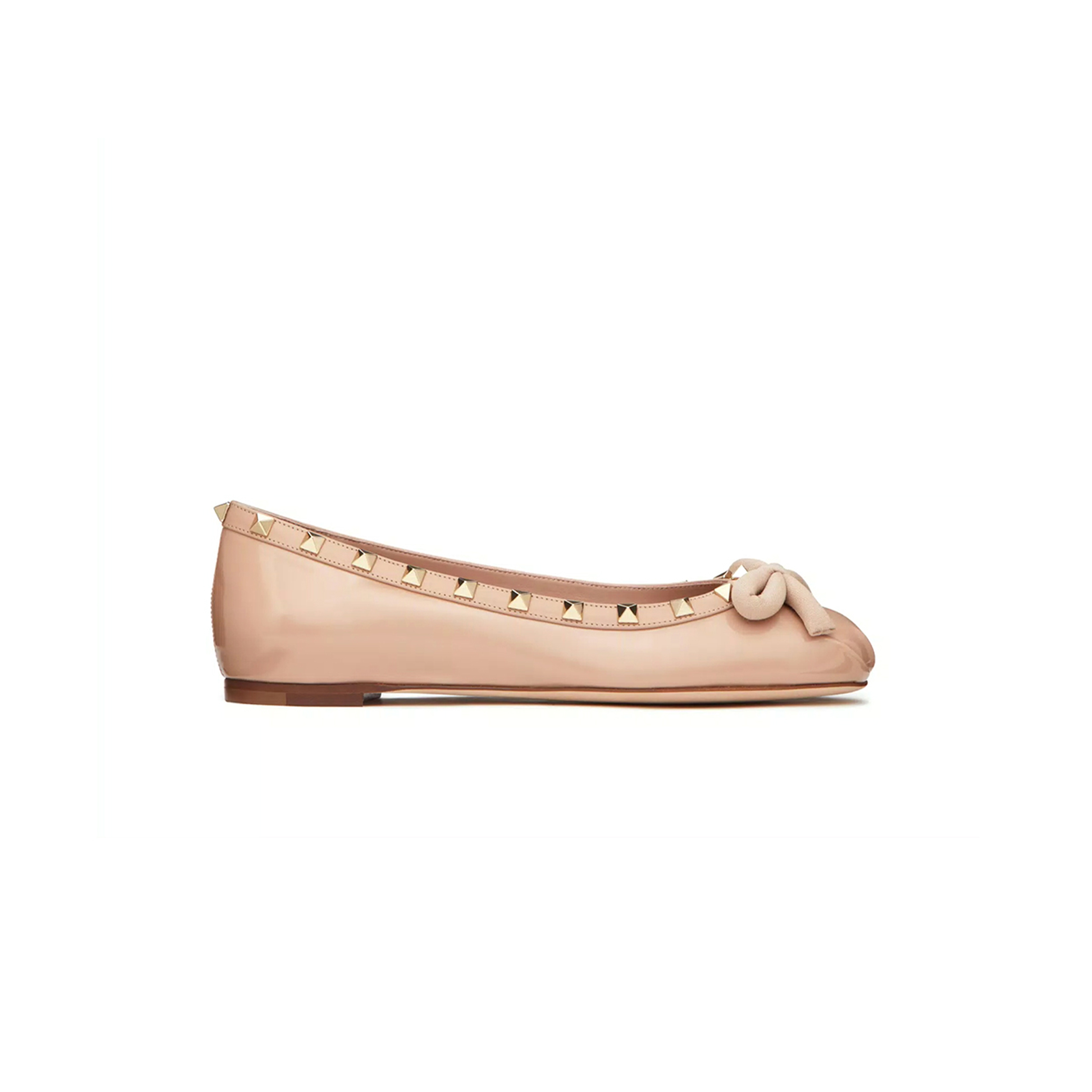 VALENTINO ROCKSTUD PATENT LEATHER BALLERINA 5W2S0HQ5VNW_GF9